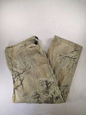 Frontier Legend Cargo Pants Mens XL 44x30 Tan Prairie Ghost Camo Hunting Outdoor